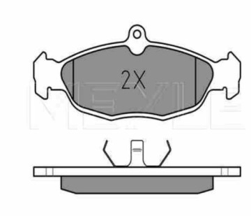 Купить Тормозные колодки тормозные meyle 0252054716, фото thumb