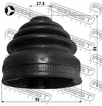 фото thumb №3, Защита шарнир внутреннего mitsubishi grandis 03