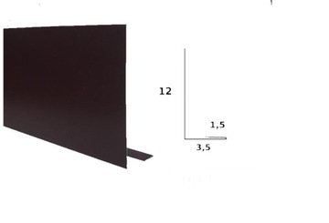 Нижняя ветровая распорка 2 RAL 8017, отливы из листового металла