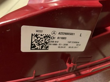 фото thumb №6, Mercedes s класс w222 лампа задняя правая левая зад