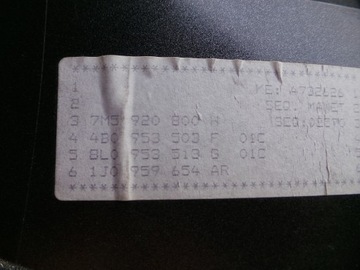 фото thumb №5, Прилади лічильник ford galaxy i lift 1.9 7m5920800h