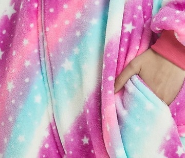 JEDNOROŻEC PIŻAMA KIGURUMI STAR STRÓJ DLA DZIECI GALAXY 128-134