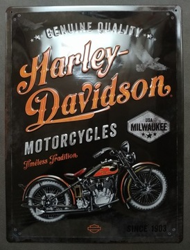Вывеска HARLEY-DAVIDSON, листовой металл, 30x40