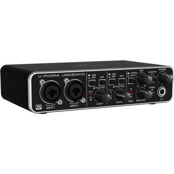 Аудиоинтерфейс Behringer UMC204HD USB MIDI 2x4