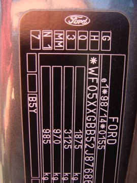 фото thumb №5, Кришка багажника задня ford mondeo mk3 chatchback зелений n1