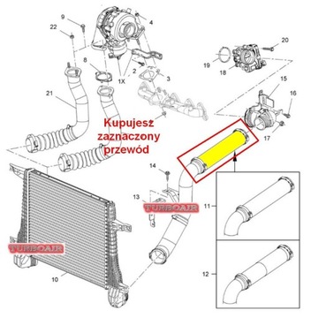 фото thumb №6, Opel antara chevrolet captiva 2.2 cdti труба wąż turbo інтеркулер
