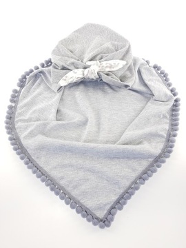 KOMPLET DLA DZIEWCZYNKI CZAPKA TURBAN PINUP + CHUSTKA POD SZYJĘ 0-99LAT 6W