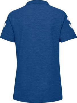ФУТБОЛКА ПОЛО ЖЕНСКАЯ HUMMEL, ХЛОПОК СИНИЙ M