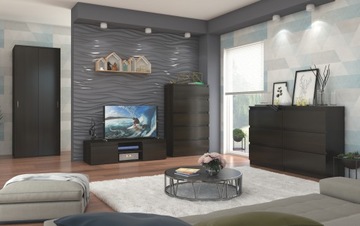 Szafa przesuwna ubraniowa 70cm 2 drzwi wenge U-70P