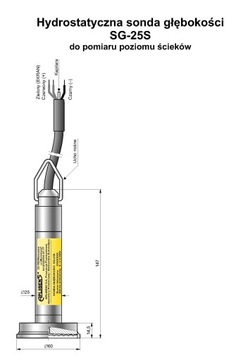 Гидростатический зонд APLISENS SG-25S для сточных вод