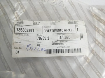 фото thumb №5, Молдинг przylepna наружная fiat idea 735363891