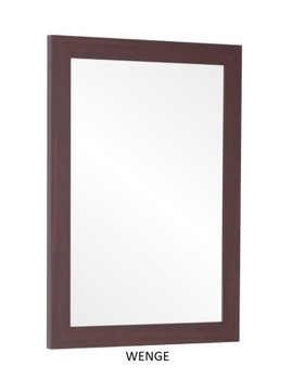LUSTRO 100x80 w ramie WENGE BIAŁE olcha 12 KOLORÓW