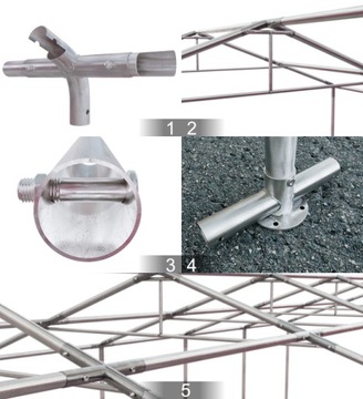 4x8m 2-3,15m Namiot imprezowy ogrodowy wzmocniony