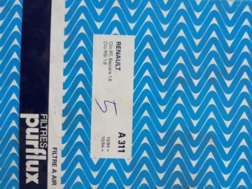 Purflux фільтр повітря renault clio i хетчбек Оригінал, фото thumb