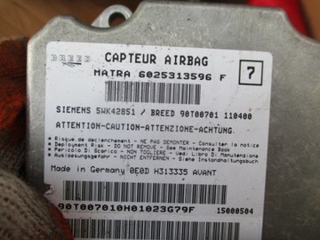 фото thumb №1, Renault espace 3 датчик подушка безопасности 6025313596f