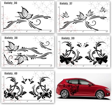 NAKLEJKA na samochód AUTO bok naklejki 50X100CM L