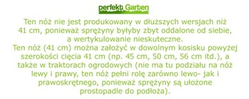 nóż AERATOR UNIWERSALNY do WERTYKULACJI + sprężyny