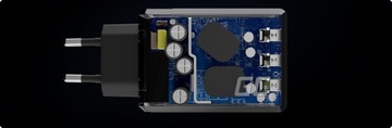 Сетевое зарядное устройство Green Cell, 3 порта USB-A, 30 Вт + 3 светодиода, кабель USB-USB-C, 1,2 м