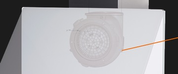 Okap podszafkowy TFH 6630 WHITE GLASS - NOWOŚĆ