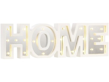 Декоративная светодиодная надпись HOME Lunartec