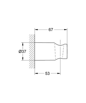 Zestaw podtynkowy bateria GROHE SmartControl 20cm