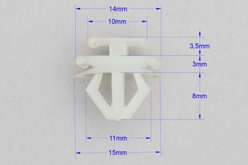 фото thumb №7, Клипса накладки решётка решетка лампы peugeot x4