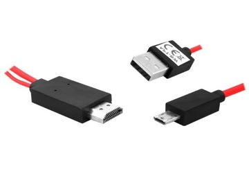 Микроадаптер MHL HDMI-USB подключит телефон к телевизору