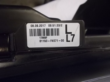 фото thumb №13, Toyota оригінальний номер 81150-f4071-00 лампа передня l