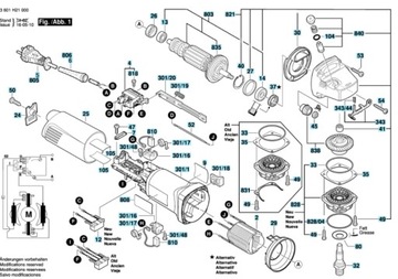 РОТОР BOSCH GWS 9-125 10-125 1000 +ЩЕТКИ + СТОЛ