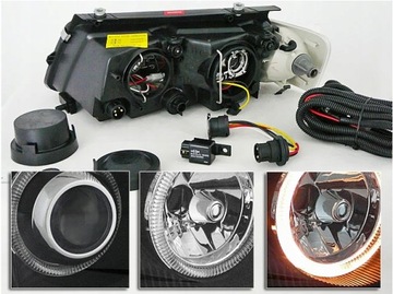 фото thumb №2, Лампы фары vw passat b5 96-00 кольца black fk