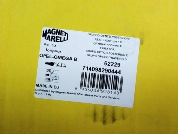 фото thumb №4, Magneti marelli лампа правый задняя 714098290444 opel omega v94