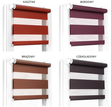 ROLETA DZIEŃ NOC 38x150 CM NAPINACZ RÓŻNE KOLORY