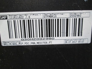 фото thumb №7, Bmw 5 g31 бампер pdc задня mpakiet накладка m набір