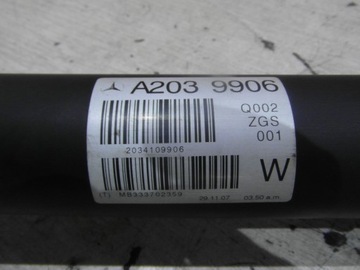 фото thumb №9, Wał приводной задняя mercedes w203 clc 08-11r