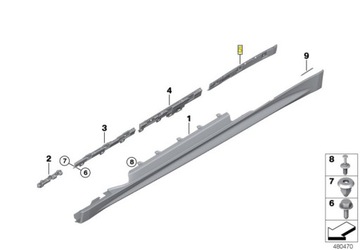 фото thumb №7, Кронштейн місце. порога праві bmw f33 f33n e83 f83n