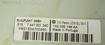 фото thumb №5, Vw радио cd 1k0035186aa 7647201360 8157647201360