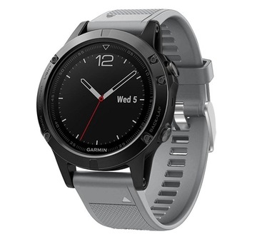 Серый Garmin Fenix 7 Солнечная силиконовая полоска