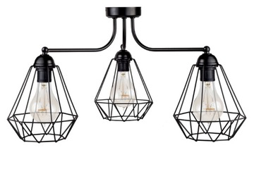 Подвесной светильник Loft Retro Edison 3x60W Link Strip