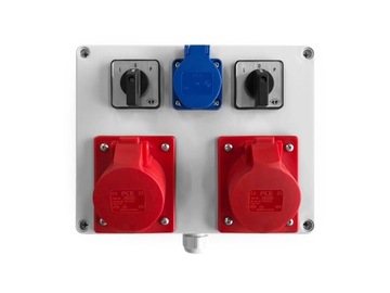 ROZDZIELNICA GOTOWA 2x16A 5P 400V/1x230V/2xL-0-P