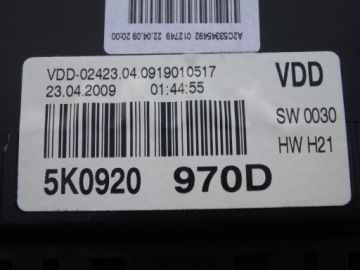 фото thumb №7, Счетчик корпус 5k0920970d vw golf vi 1.4tsi cax