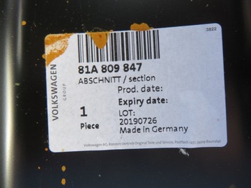 фото thumb №3, Audi q2 81a стойка порог левый рама обшивка порога 81a809847