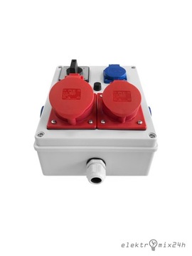 ROZDZIELNICA NATYNKOWA 1x16/32A 5P 400V/3x16A 230V