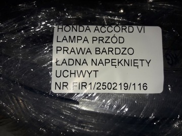 фото thumb №10, Accord vi 1998 2002 лампа передняя правый перед