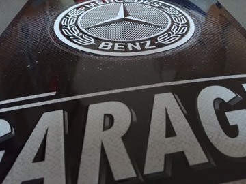 Tablica szyld MERCEDES-BENZ GARAGE blacha 30x40