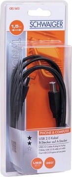 КАБЕЛЬ КАБЕЛЬ USB A – USB B – УГЛОВОЙ ПРИНТЕР СКАНЕР