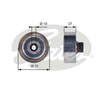 Gates ролик направляющая ремень citroen/peugeot c2/c3 Цена, фото thumb