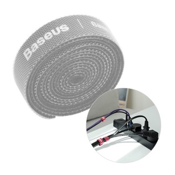 BASEUS ORGANIZER KABLI TAŚMA RZEPOWA OPASKA 3M