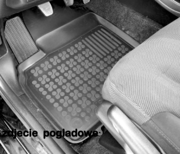 Renault Laguna III 10/2007 — 2015, резиновые коврики