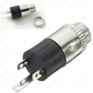 Гнездо Mini Jack 3,5 мм для крепления к корпусу