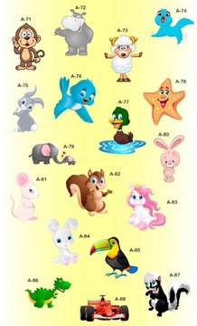 Детские наклейки на стену 5см.